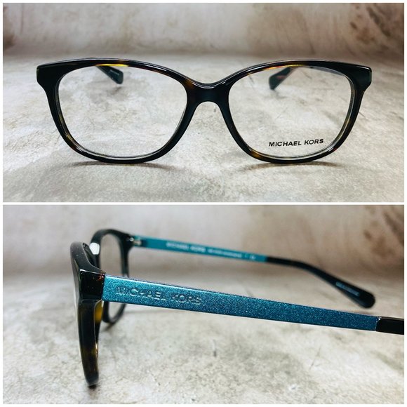 Michael Kors Rectangular Brown Eyeglasses Glasses Frames NWOT - Picture 1 of 11